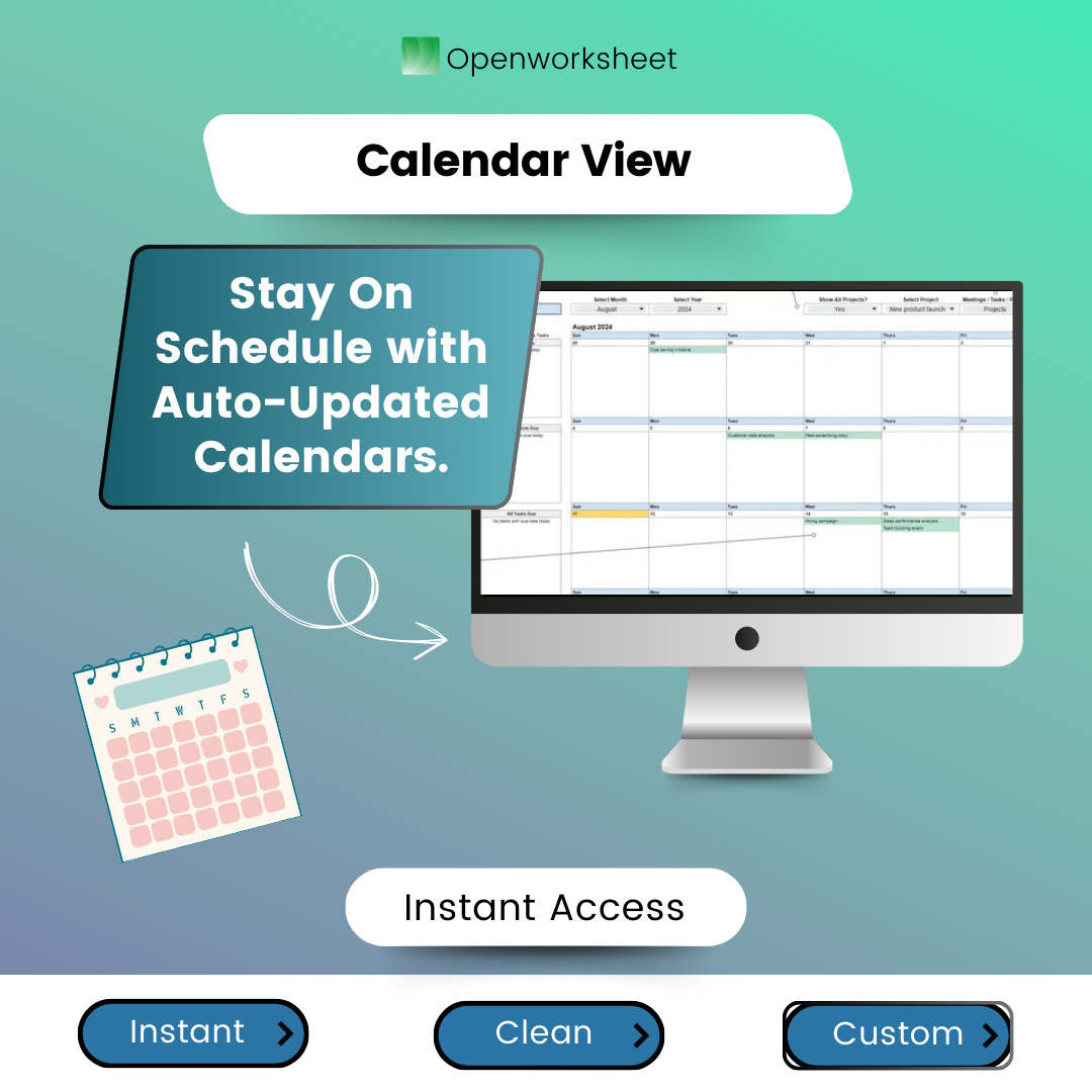 All-in-One Project Management Template for Google Sheets