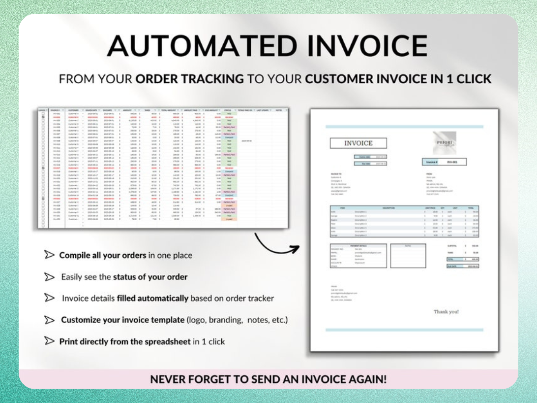 Ultimate Small Business Bundle Templates - Google Sheet + Ms Excel