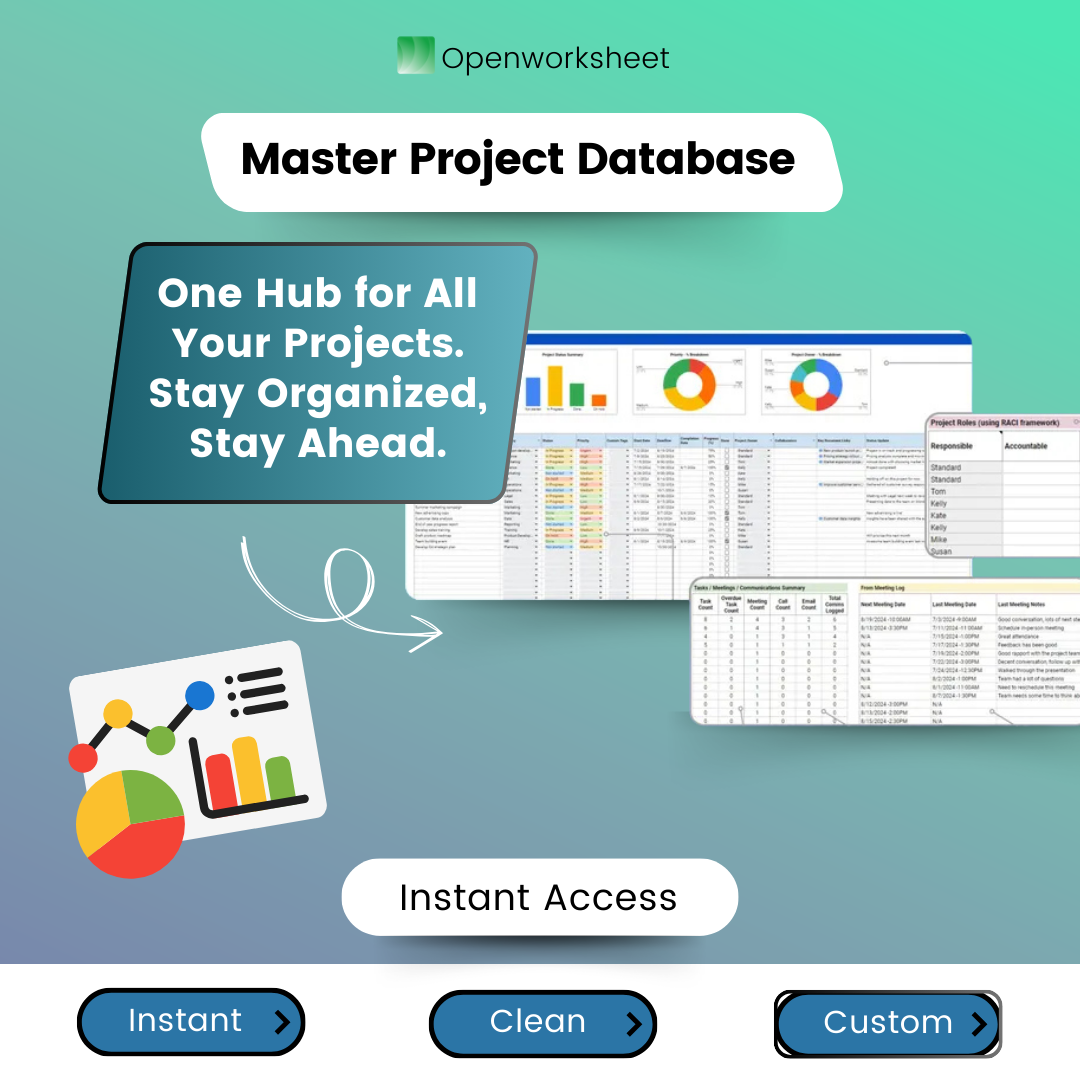 All-in-One Project Management Template for Google Sheets