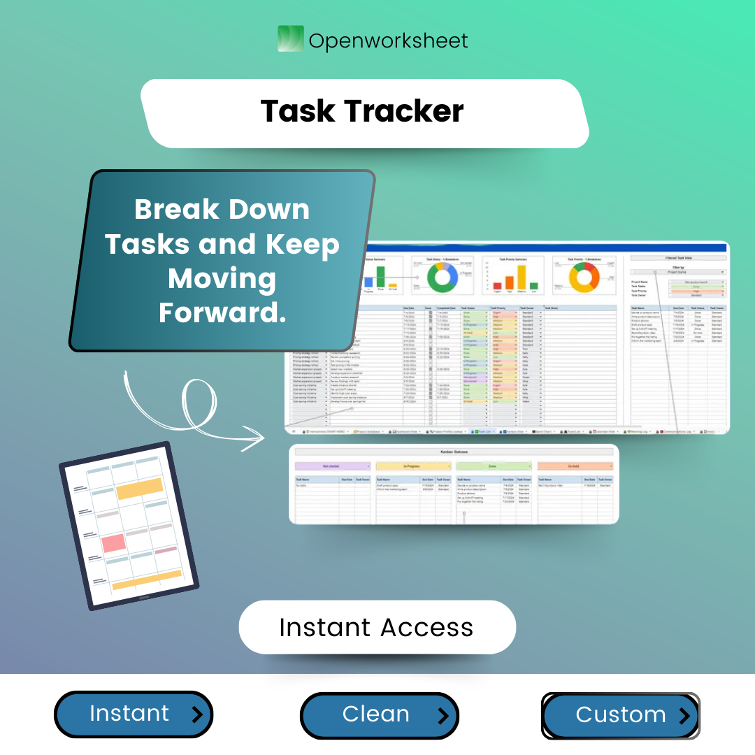 All-in-One Project Management Template for Google Sheets