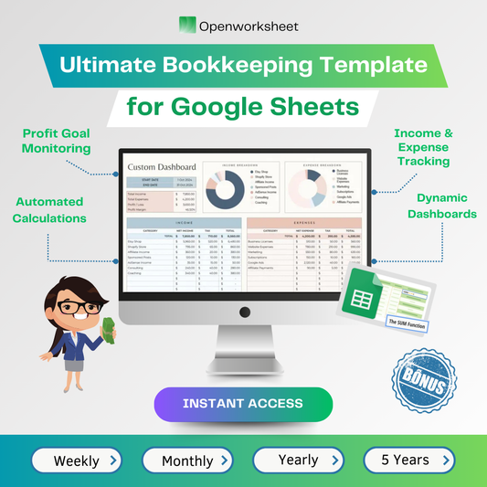 Ultimate Bookkeeping Template for Google Sheets