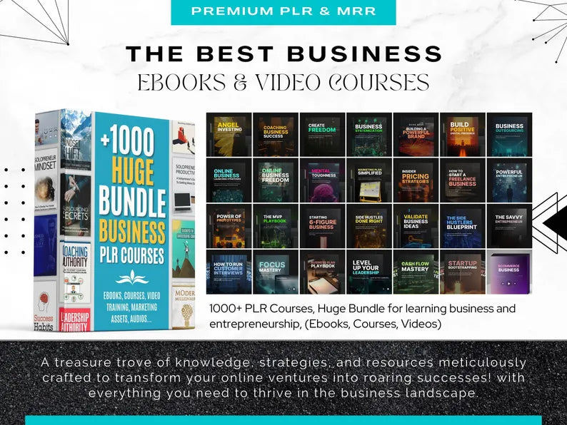 1000+ PLR Courses | eBooks | Video Trainings | Private Label Rights