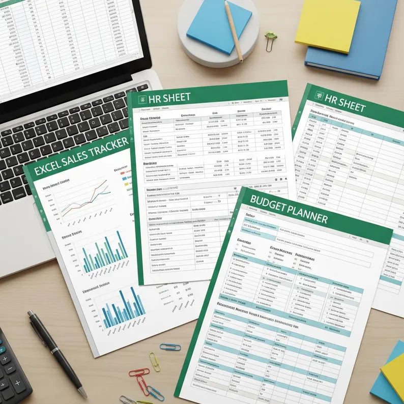 مجموعة ضخمة تضم أكثر من 5500 قالب Excel - جاهزة للميزانية والأعمال!